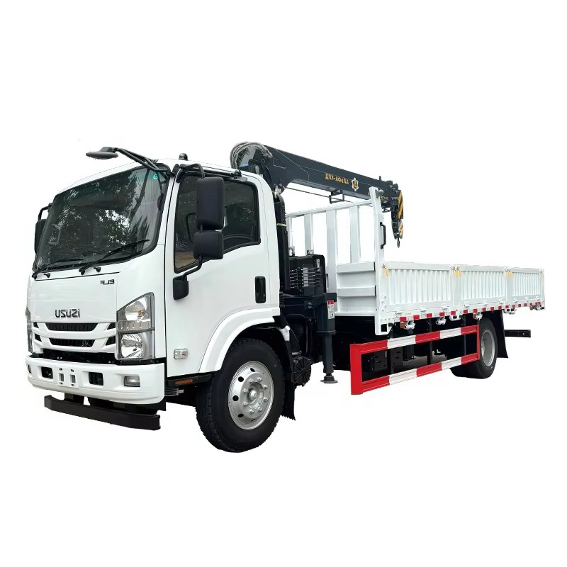 1SUZU ELF 700P 5 Ton Truck Mounted Crane Telescopic Knuckle Boom Crane Truck for Sale