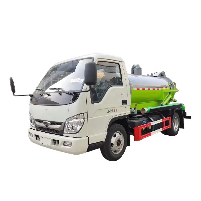 Foton 3000L Sewage Suction Truck 4x2 Vacuum Septic Fecal Suction Cleaning Tanker Truck