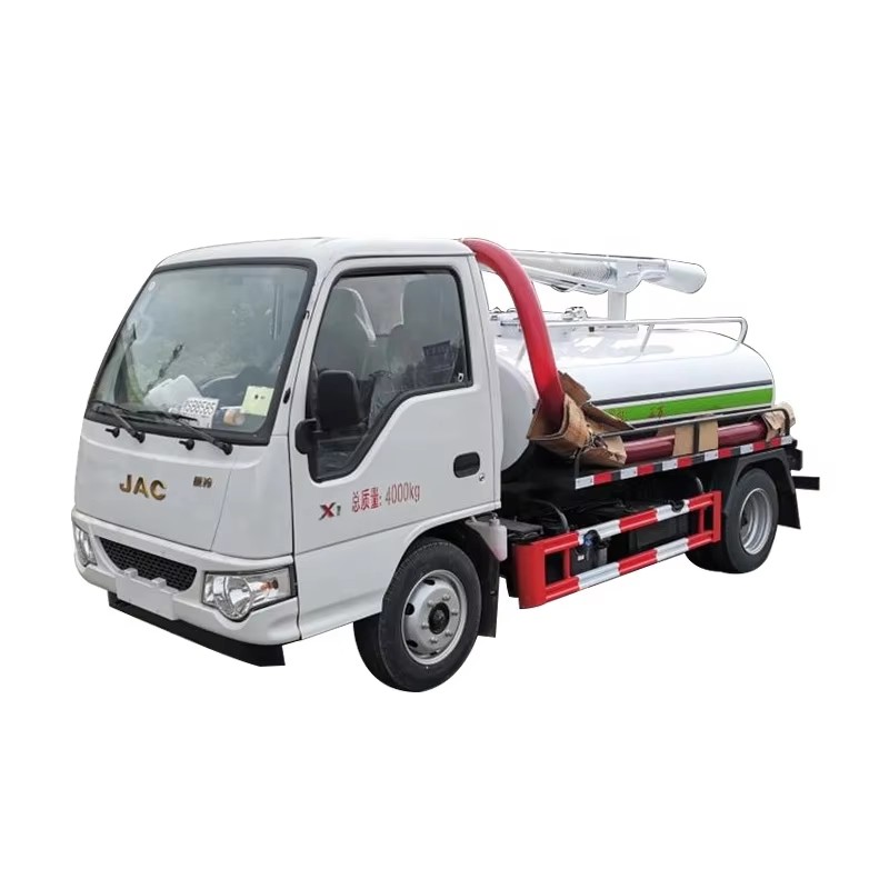 JAC Small Curtomized 3000L Septic Fecal Suction Truck Vacuum Sewage Septic Suction Tanker Truck