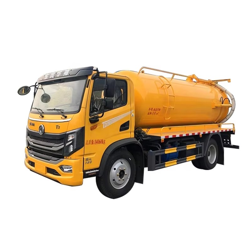 Dongfeng 8 CBM Sewage Suction Truck Dongfeng 4x2 Septic Fecal Vacuum Sewage Truck for Sale