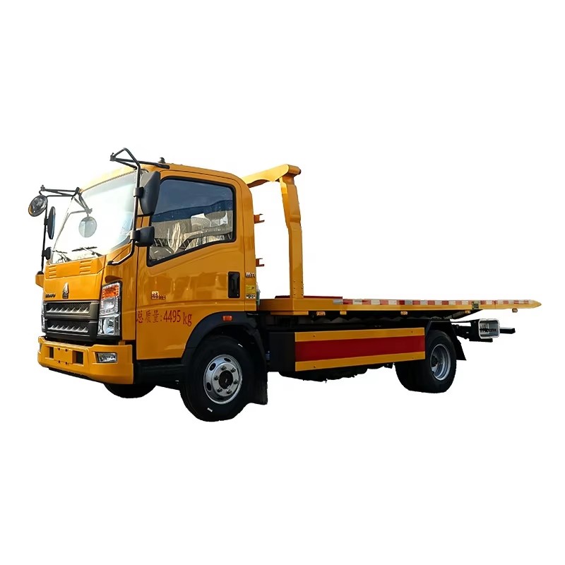 Howo 5 Tons Wrecker Tow Truck Flatbed Platform 4x2 Road Wrecker Truck for Sale