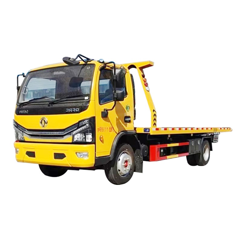 Factory Direct Sale Dongfeng Flatbed Towing Wrecker Truck 4x2 Road Wrecker Truck for Vehicle Rescue
