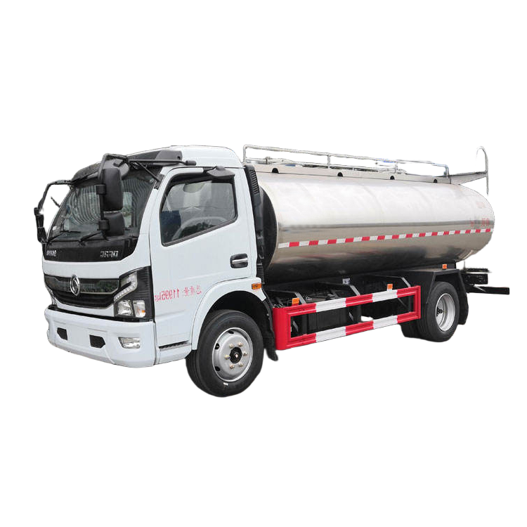 New 8.3cbm Milk Tanker Truck Dongfeng Stainless Steel 120HP Milk tank Truck with Liquid Food