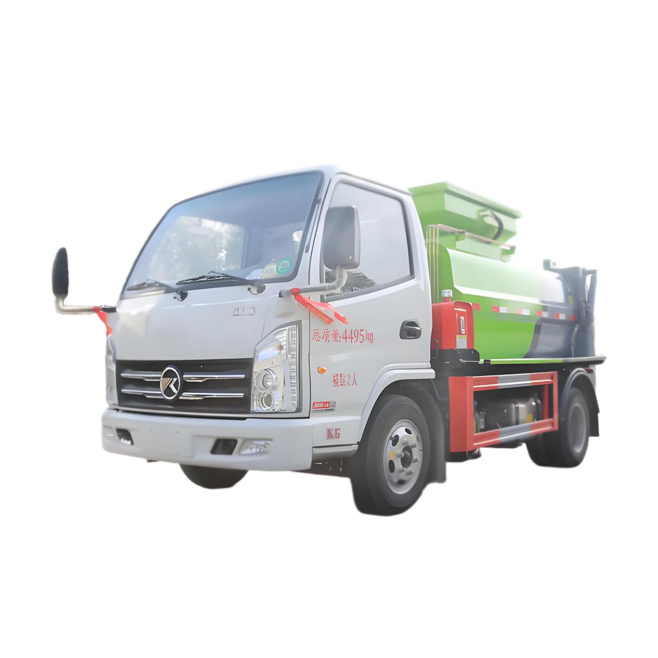 KAMA 5CBM Compact Diesel Food Waste Truck for School Canteens & Street Restaurants Factory Direc