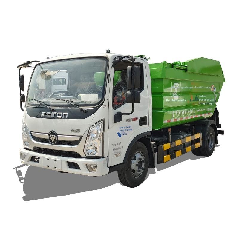 Dongfeng 5 Squares 5 Ton High-Position Docking Garbage Truck Clean Removal Garbage Transfer Truck 4x