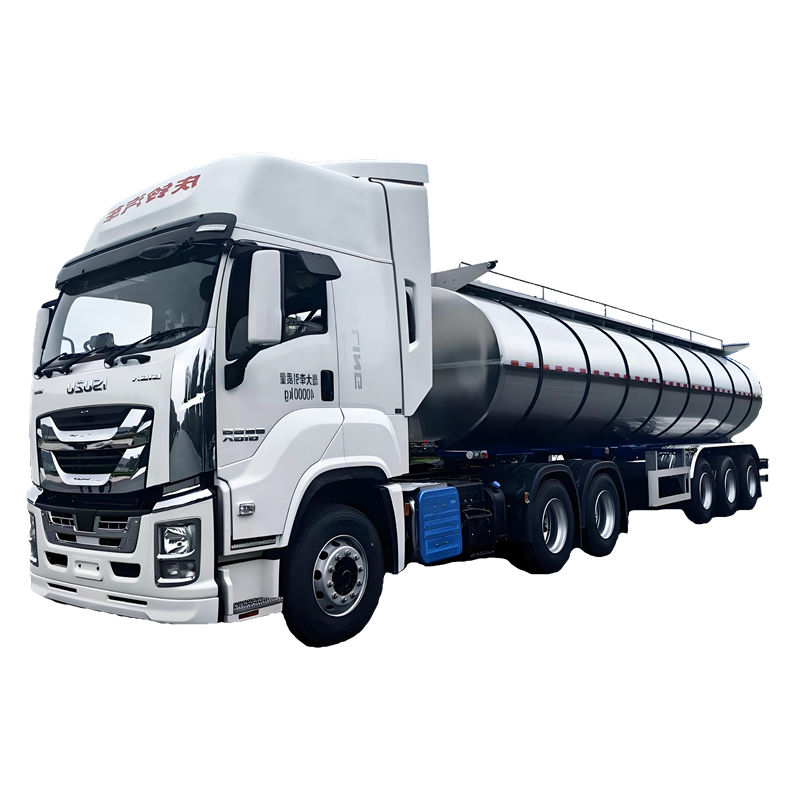 Brand New 30m³ Three-axle Milk Transport Semi-trailer 304 Food Grade Stainless Steel Milk Tanker for