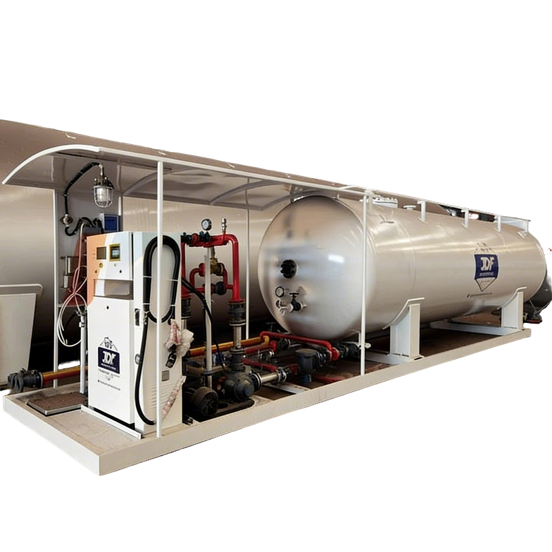 10MT 20,000L LPG Skid Filling Station with Dispenser